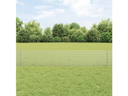 Plot s sloupkem Stříbrná 0,4 x 10 m Ocel 3336309