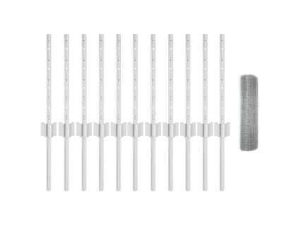 Plot a sloupek Stříbrná 0,4 x 25 m Ocel 3336344