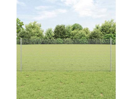 Plot s sloupkem Stříbrná 0,8 x 100 m Ocel 3336425