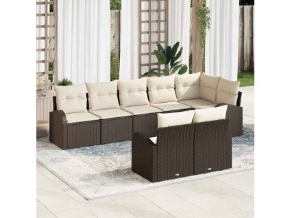 Sada zahradních pohovek 8 pcs polyratan 3346088