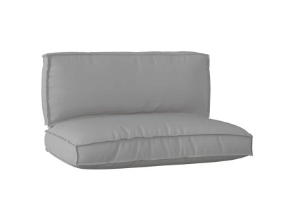 Sada polštářů na paletu 2 pcs Šedá Oxfordská látka 3329080