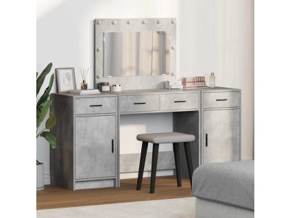 Kosmetický stůl se zásuvkou 3 pcs Šedá kompozitní dřevo 3334248