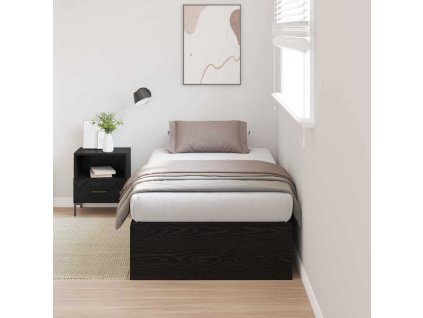Rám postele s úložným prostorem Černý dub 70 x 190 cm 3335414