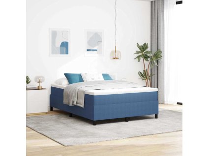Postel s boxspringem Modrá 160 x 200 cm Sametová tkanina 3337420