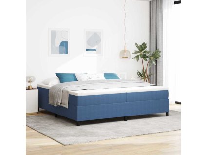 Postel s boxspringem Modrá 200 x 200 cm Sametová tkanina 3337430