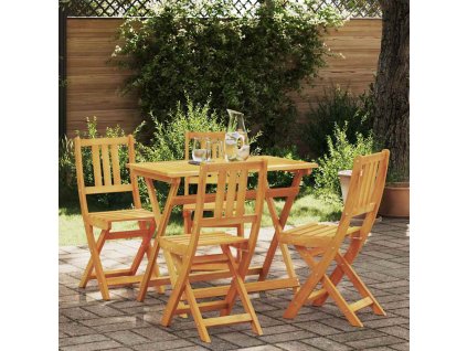 Zahradní bistro set 5 pcs Hnědá Masivní akátové dřevo 3324837