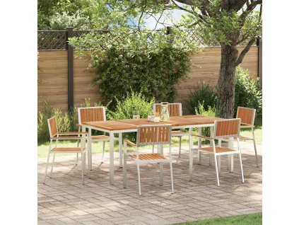 Zahradníjídelníset Hnědá Masivní teakové dřevo 3334803