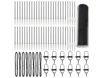 Plot s příspěvky Šedá 0.4 x 100 m Ocel potažená PVC 3353291