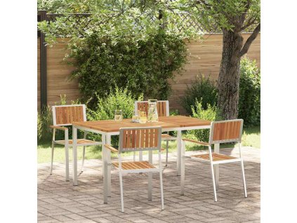 Zahradníjídelníset Hnědá Masivní akáciové dřevo 3334791