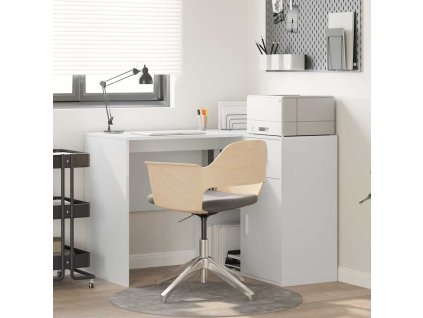 Rohový psací stůl se zásuvkou Bílá 102 x 88 x 75 cm 3337273