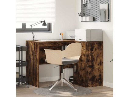 Rohový psací stůl Kouřový dub 102 x 50 x 75 cm Kompozitní dřevo 3337277