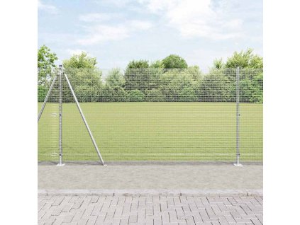 Plotový sloupek. Stříbrná 10 x 1,2 m (12 x 12 mm pletivo) Ocel 3352285