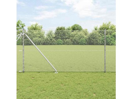 Plot s příspěvky Stříbrná 1 x 10 m Ocel potažená PVC 3353340