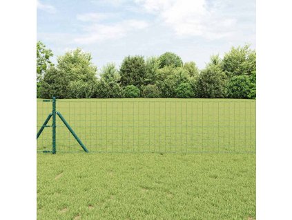 Plot s sloupkem Zelená 0,6 x 50 m Ocel a PVC 3350360