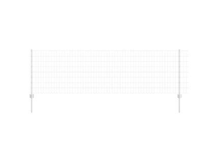 Plot s sloupkem Stříbrná 0,8 x 10 m Ocel 3336162