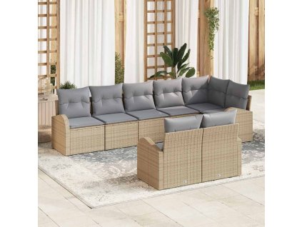 Sada zahradních pohovek 8 pcs polyratan 3346090