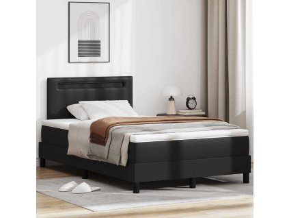 Rám postele s matrací s matrací Černá 120 x 200 cm Umělá kůže 3339044