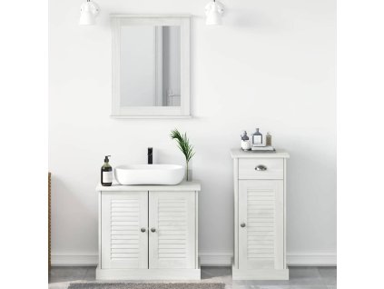 Sada koupelnového nábytku s policí 3 pcs Hnědá 37 x 34 x 80 cm 3328544