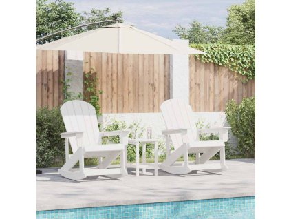 Adirondack Houpací Křesla 2 pcs Bílá HDPE 3335834