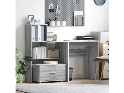 Stůl Šedá sonoma 131,5 x 50 x 106,5 cm Kompozitní dřevo 3337270