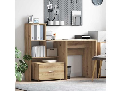 Stůl dub artisan 131,5 x 50 x 106,5 cm Kompozitní dřevo 3337272