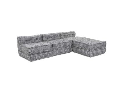 Modulární Pohovka 4 pcs Světle šedá textil 3315109