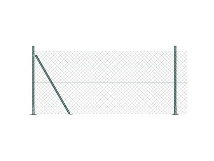 Plotový sloupek. Zelená 10 x 1 m (síť 40 x 40 mm) Ocel a PVC 3351229