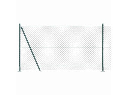 Řetězový plot se sloupy Zelená 1.2 x 10 m Ocel 3351230