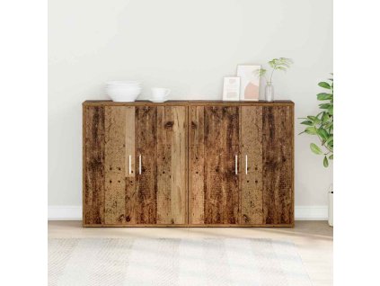 Vysoký bufet 2 pcs Staré dřevo 60 x 31 x 70 cm Kompozitní dřevo 3365550