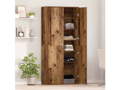 Vysoká skříň Staré dřevo 80 x 35 x 180 cm Kompozitní dřevo 3365561