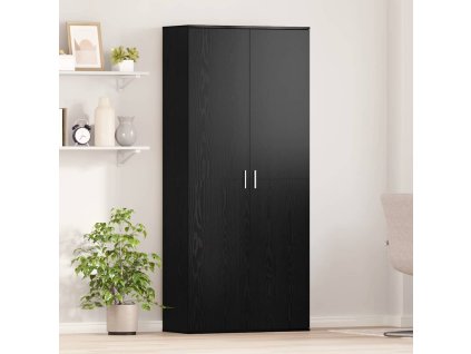 Vysoká skříň Černý dub 80 x 35 x 180 cm Kompozitní dřevo 3365563