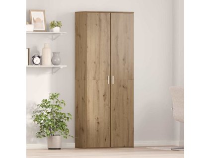 Vysoký bufet Artisanový dub 70 x 33,5 x 180 cm kompozitní dřevo 3365565