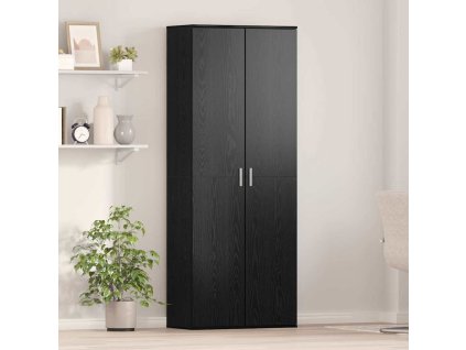 Vysoký bufet Černý dub 70 x 33,5 x 180 cm kompozitní dřevo 3365566