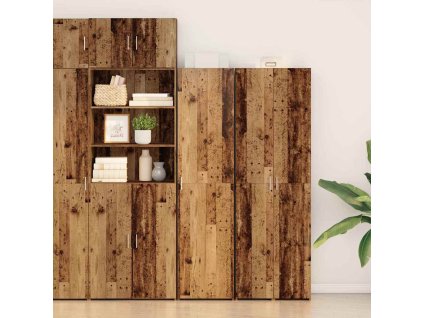 Vysoký bufet Staré dřevo 45 x 42.5 x 185 cm Kompozitní dřevo 3365582