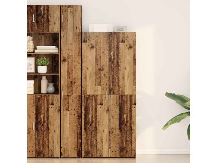 Vysoký bufet 2 pcs Staré dřevo 80 x 42 x 185 cm 3365594