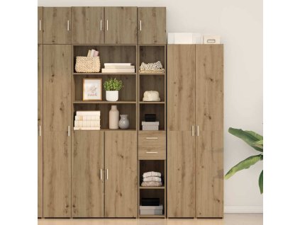 Úložná skříňka 2 pcs Artisanový dub 30 x 42,5 x 225 cm 3365641