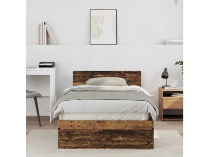 Rám postele Staré dřevo 203 x 104 x 70 cm kompozitní dřevo 3376050