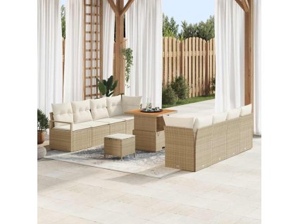 Sada zahradních pohovek Béžová a krémová 80 x 80 x 71 cm 3364446