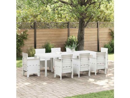 Zahradní jídelní stůl Bílá 250 x 100 x 73 cm polyratan 3378518