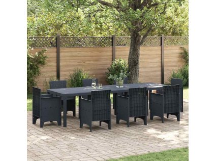 Zahradní jídelní stůl Antracit 300 x 100 x 73 cm polyratan 3378520