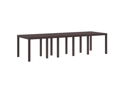 Zahradní jídelní stůl Hnědá 300 x 100 x 73 cm polyratan 3378521