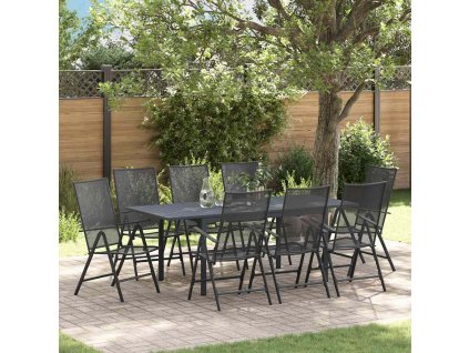 Zahradní jídelní souprava 9 pcs Ocel 3378835
