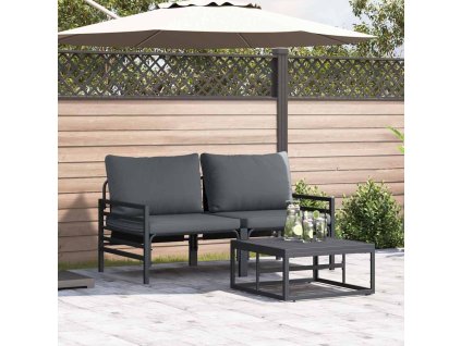 Sada zahradních pohovek Antracitová Ocel 3378961