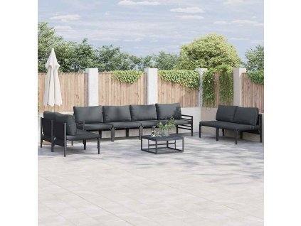 Sada zahradních pohovek Antracitová Ocel 3378985