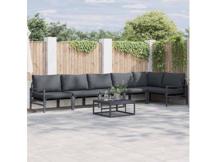 Sada zahradních pohovek Antracitová Ocel 3378990