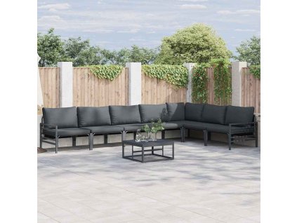 Sada zahradních pohovek Antracitová Ocel 3378993