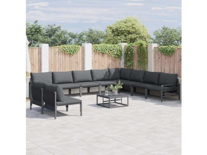 Sada zahradních pohovek Antracitová Ocel 3378999