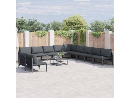 Sada zahradních pohovek Antracitová Ocel 3379000