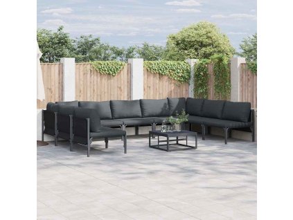 Sada zahradních pohovek Antracitová Ocel 3379010