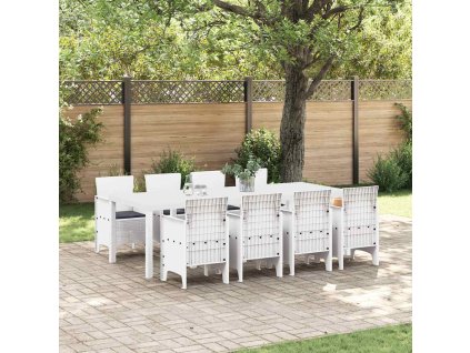 Zahradní jídelní souprava 9 pcs Světle šedá Ratan Polt 3378750